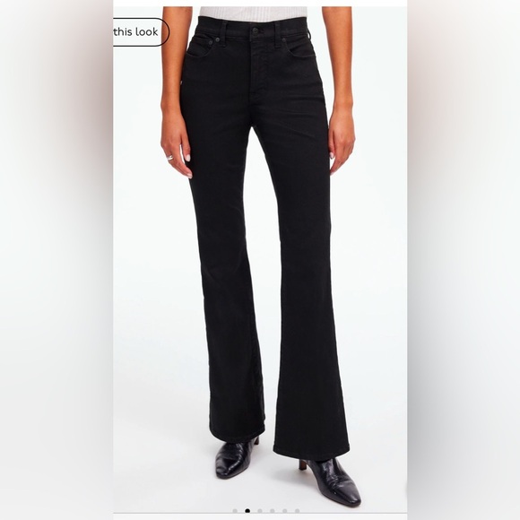 Madewell Womans Black Fleamarket Flare Jean - Picture 6 of 12